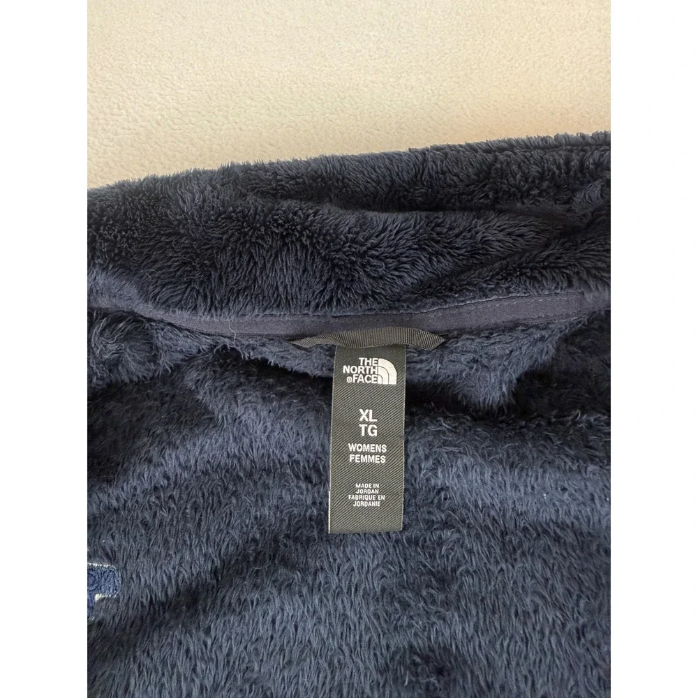 The North Face Osito Fleece Jacket Womens XL Navy Blue Full Zip NF0A3XBD